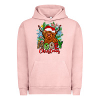 Pigment Salmon mooey christmas Urban Hoodie - Zillion Design Studio