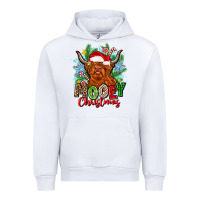 White mooey christmas Urban Hoodie - Zillion Design Studio