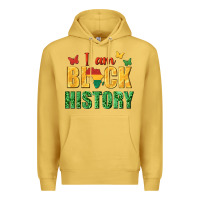 Antique Gold i am black history juneteenth Premium Hoodie - texasbilliewilder