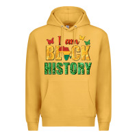 Mustard i am black history juneteenth Premium Hoodie - texasbilliewilder