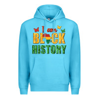 Ocean Blue i am black history juneteenth Premium Hoodie - texasbilliewilder