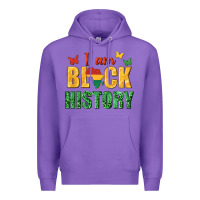 Purple i am black history juneteenth Premium Hoodie - texasbilliewilder