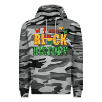 Slate Camo i am black history juneteenth Premium Hoodie - texasbilliewilder