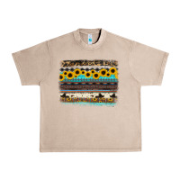 French Oak sunflower aztec serape cowhide background Urban Heavy Tee - RanaPortraitStore