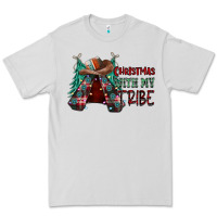 Dove Grey Christmas with tribe Premium Tee - CowhideDigitalArt