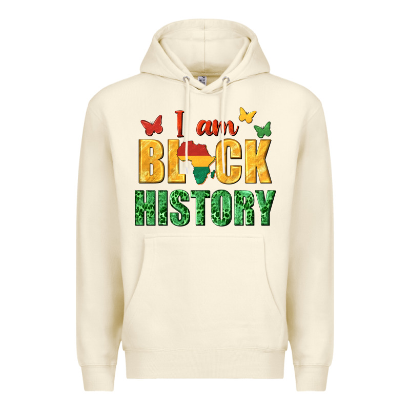 I Am Black History Juneteenth Premium Hoodie by texasbilliewilder | Teevron
