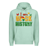 Seafoam i am black history juneteenth Premium Hoodie - texasbilliewilder