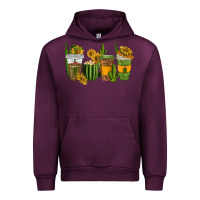 Mauve Wine cactus coffee cups Urban Hoodie - texasbilliewilder