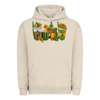 Pigment French Oak cactus coffee cups Urban Hoodie - texasbilliewilder