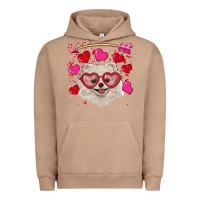 Pigment Burro Valentine's day white pomeranian Urban Hoodie - RanaPortraitStore