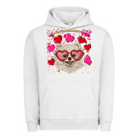 Pigment Lunar Rock Valentine's day white pomeranian Urban Hoodie - RanaPortraitStore
