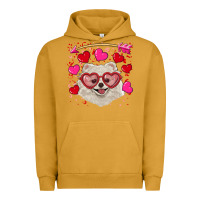 Pigment Peanut Butter Valentine's day white pomeranian Urban Hoodie - RanaPortraitStore
