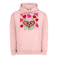 Pigment Salmon Valentine's day white pomeranian Urban Hoodie - RanaPortraitStore