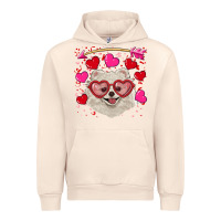 Sandshell Valentine's day white pomeranian Urban Hoodie - RanaPortraitStore