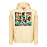 Pina Colada western running horses Premium Hoodie - Zillion Design Studio