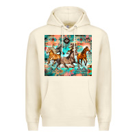 Sandshell western running horses Premium Hoodie - Zillion Design Studio