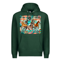 Western Running Horses Premium Hoodie | Teevron