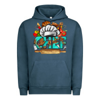 Pigment Midnight Navy chef Urban Hoodie - texasbilliewilder