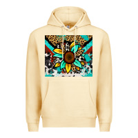 Pina Colada turquoise gemstone sunflower Premium Hoodie - Zillion Design Studio