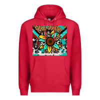 Cardinal turquoise gemstone sunflower Premium Hoodie - Zillion Design Studio