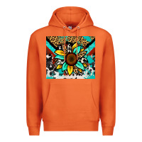 Carrot turquoise gemstone sunflower Premium Hoodie - Zillion Design Studio