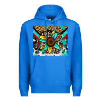 True Royal turquoise gemstone sunflower Premium Hoodie - Zillion Design Studio