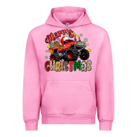 Fuchsia Pink merry christmas truck Urban Hoodie - Zillion Design Studio