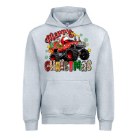 Heather Grey merry christmas truck Urban Hoodie - Zillion Design Studio