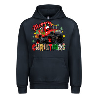 Navy merry christmas truck Urban Hoodie - Zillion Design Studio