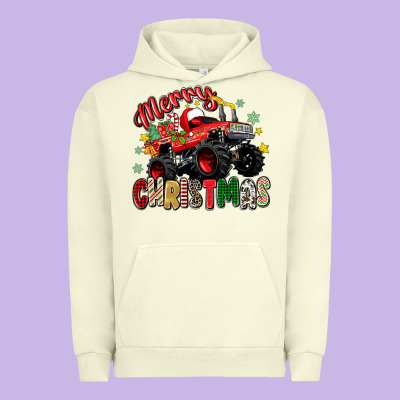 Merry Christmas Truck Urban Hoodie Designed By Zillion Design Studio