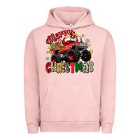 Pigment Salmon merry christmas truck Urban Hoodie - Zillion Design Studio