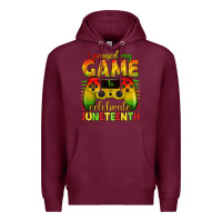 Burgundy i paused my game celebrate juneteenth Premium Hoodie - texasbilliewilder