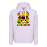 Lilac i paused my game celebrate juneteenth Premium Hoodie - texasbilliewilder