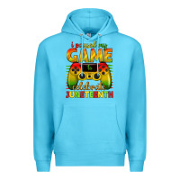 Ocean Blue i paused my game celebrate juneteenth Premium Hoodie - texasbilliewilder