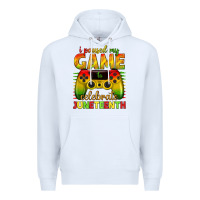 White i paused my game celebrate juneteenth Premium Hoodie - texasbilliewilder