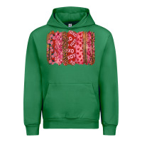 Emerald Valentine's Day Brushstrokes with Roses Urban Hoodie - RanaPortraitStore