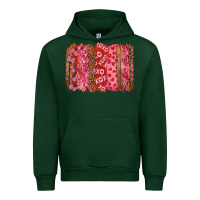 Forest Green Valentine's Day Brushstrokes with Roses Urban Hoodie - RanaPortraitStore