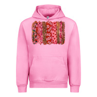 Fuchsia Pink Valentine's Day Brushstrokes with Roses Urban Hoodie - RanaPortraitStore
