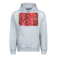 Heather Grey Valentine's Day Brushstrokes with Roses Urban Hoodie - RanaPortraitStore