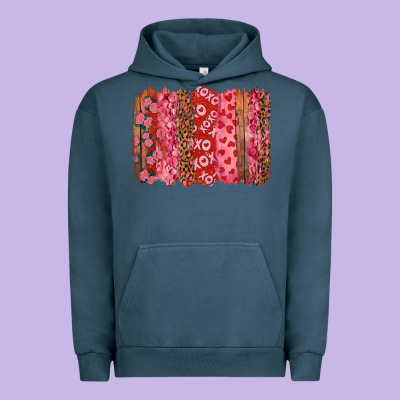 Urban Hoodie Valentine's Day Brushstrokes with Roses