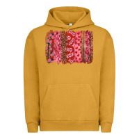 Pigment Peanut Butter Valentine's Day Brushstrokes with Roses Urban Hoodie - RanaPortraitStore