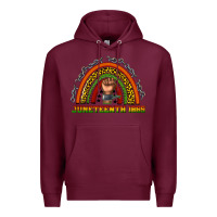 Burgundy juneteenth 1865 rainbow Premium Hoodie - texasbilliewilder