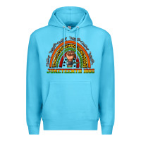 Ocean Blue juneteenth 1865 rainbow Premium Hoodie - texasbilliewilder