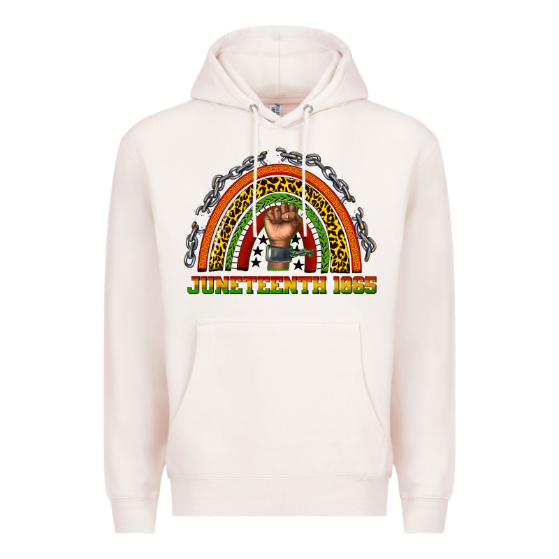Juneteenth 1865 Rainbow Premium Hoodie by texasbilliewilder | Teevron