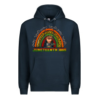 Navy juneteenth 1865 rainbow Premium Hoodie - texasbilliewilder