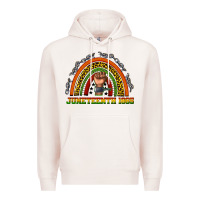 Pale Pink juneteenth 1865 rainbow Premium Hoodie - texasbilliewilder