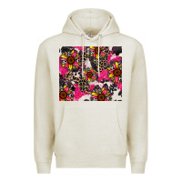 Oatmeal Heather sunflower cowhide Premium Hoodie - Zillion Design Studio