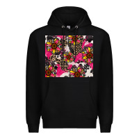 Black sunflower cowhide Premium Hoodie - Zillion Design Studio