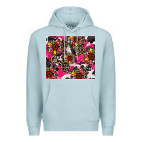 Blue Mist sunflower cowhide Premium Hoodie - Zillion Design Studio