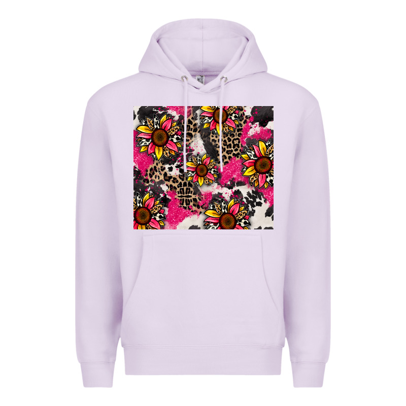 Sunflower Cowhide Premium Hoodie by Zillion Design Studio | Teevron